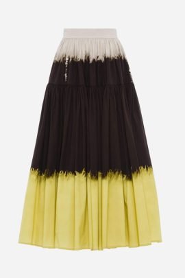 Tie-dye Pleated Skirt